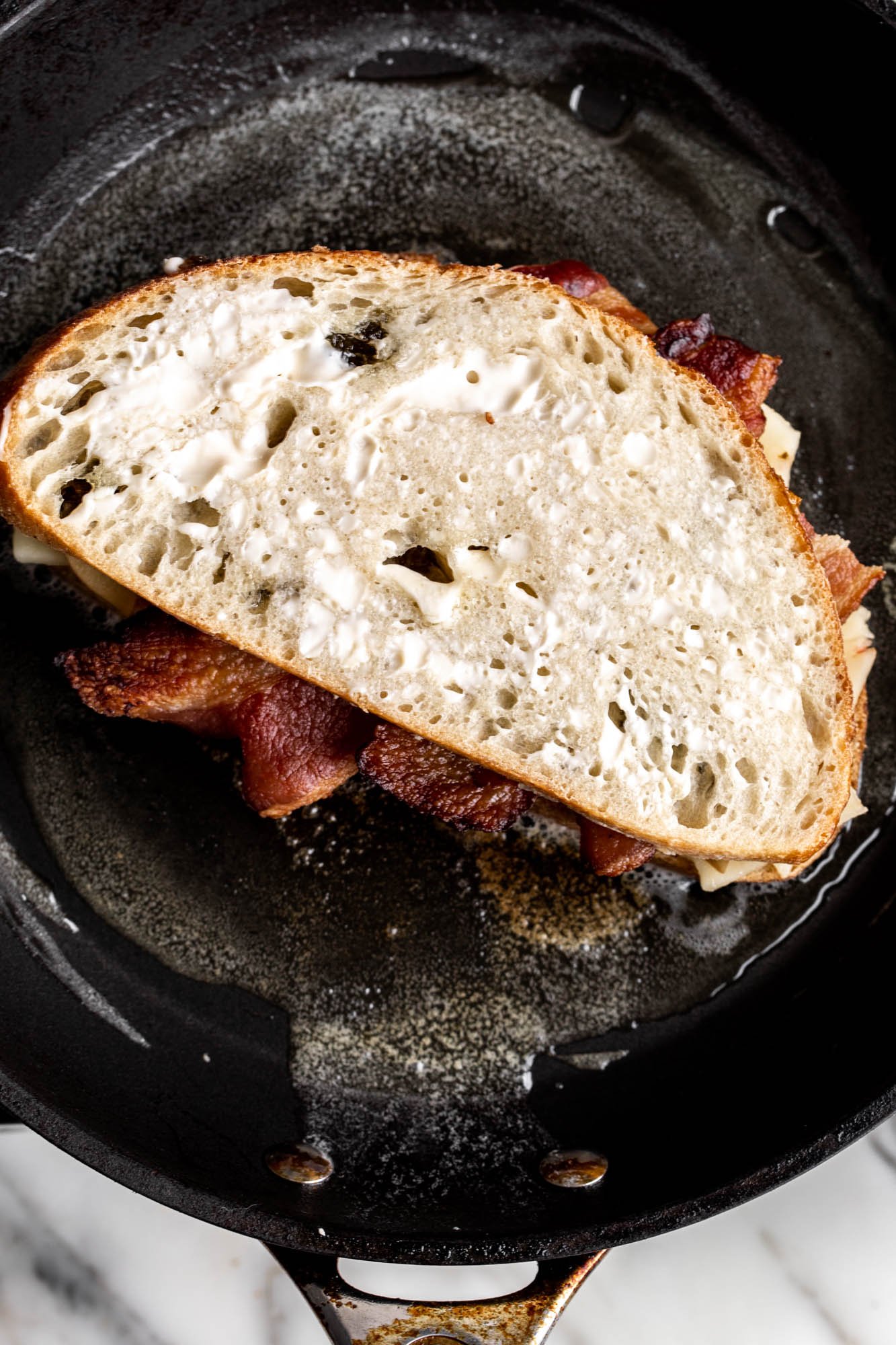Spicy Grilled Cheese Cooking with Cocktail Rings