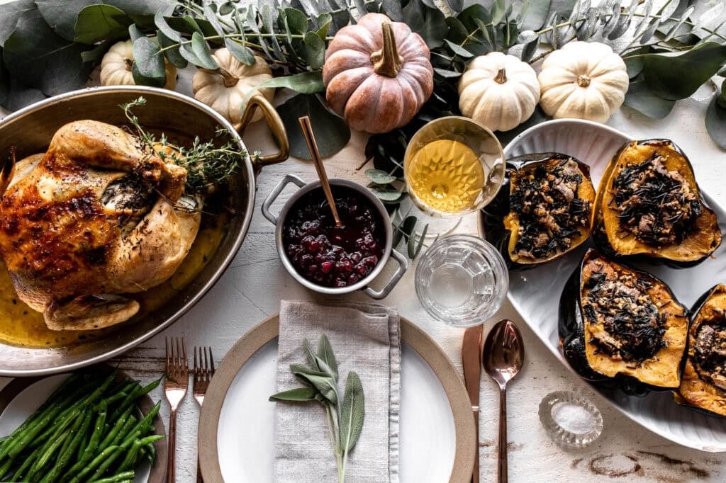 Thanksgiving mains that aren't turkey table decor.