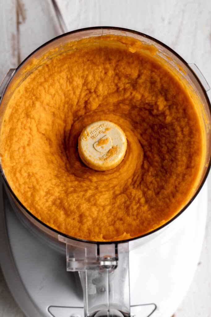 whipped sweet potatoes in food processor