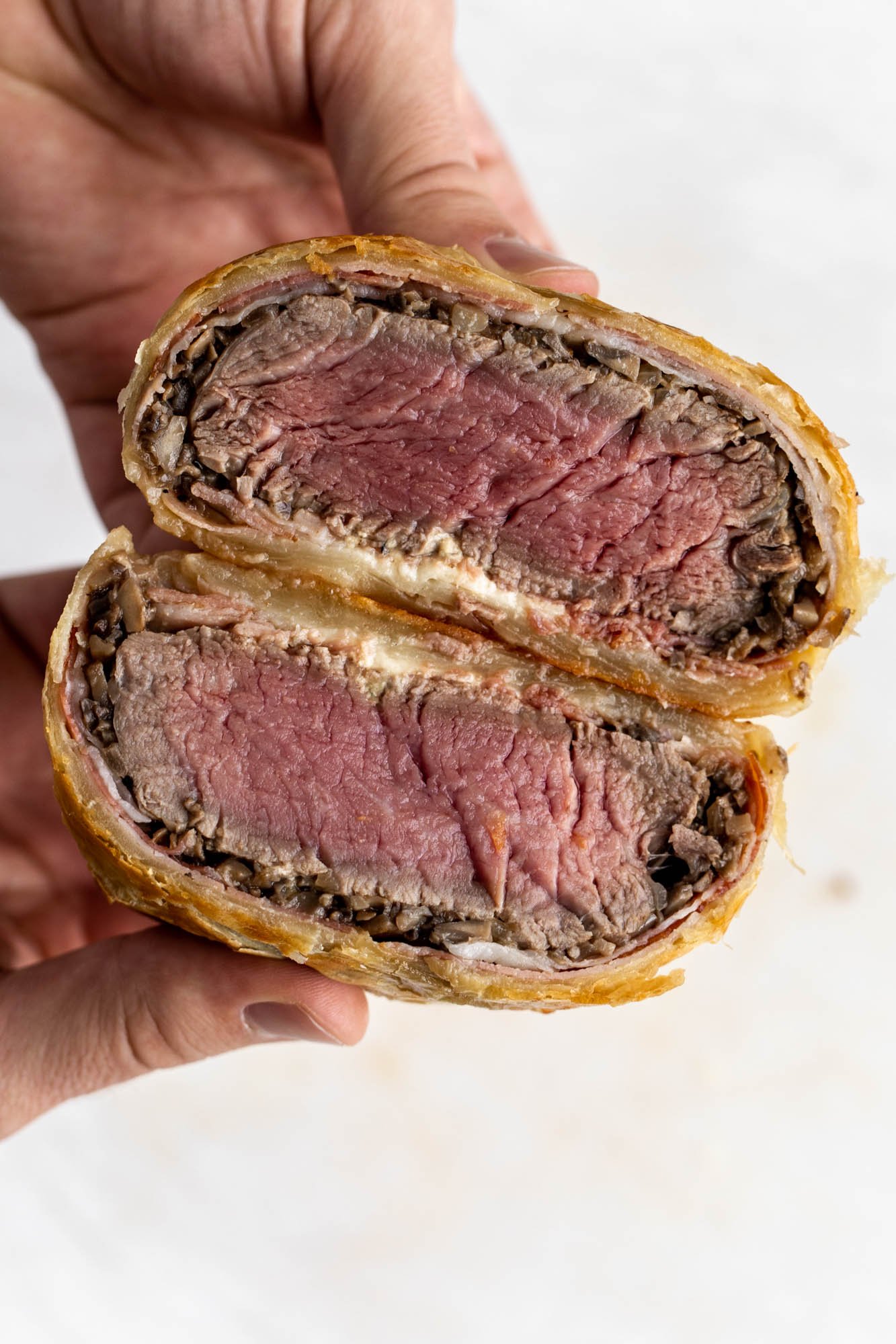 Mini Beef Wellington Cooking with Cocktail Rings