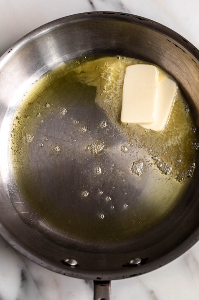 heating the butter