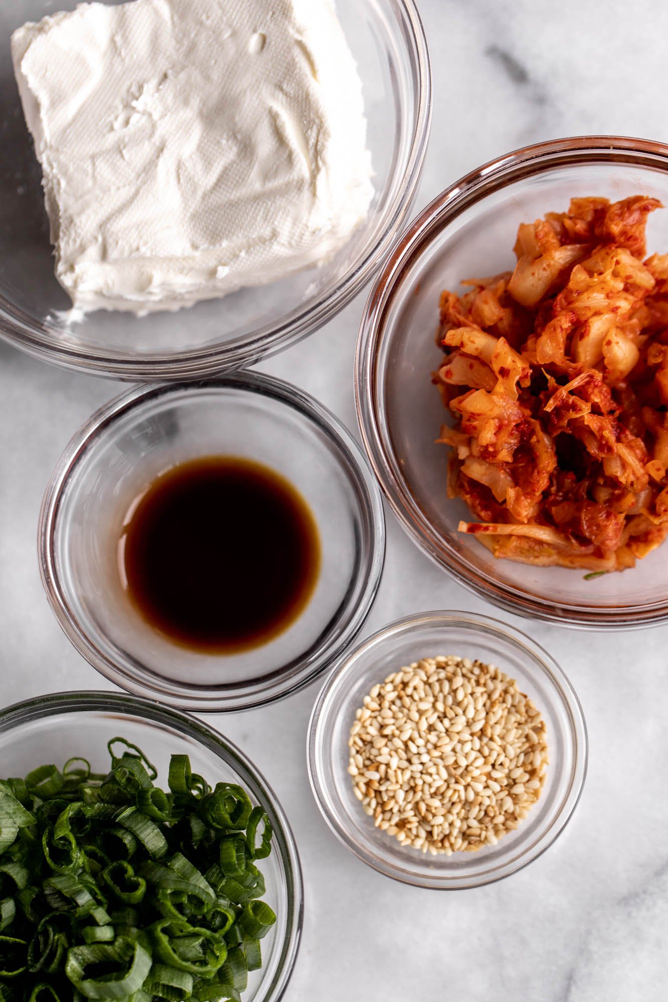 Kimchi Cream Cheese Bagel Cooking with Cocktail Rings
