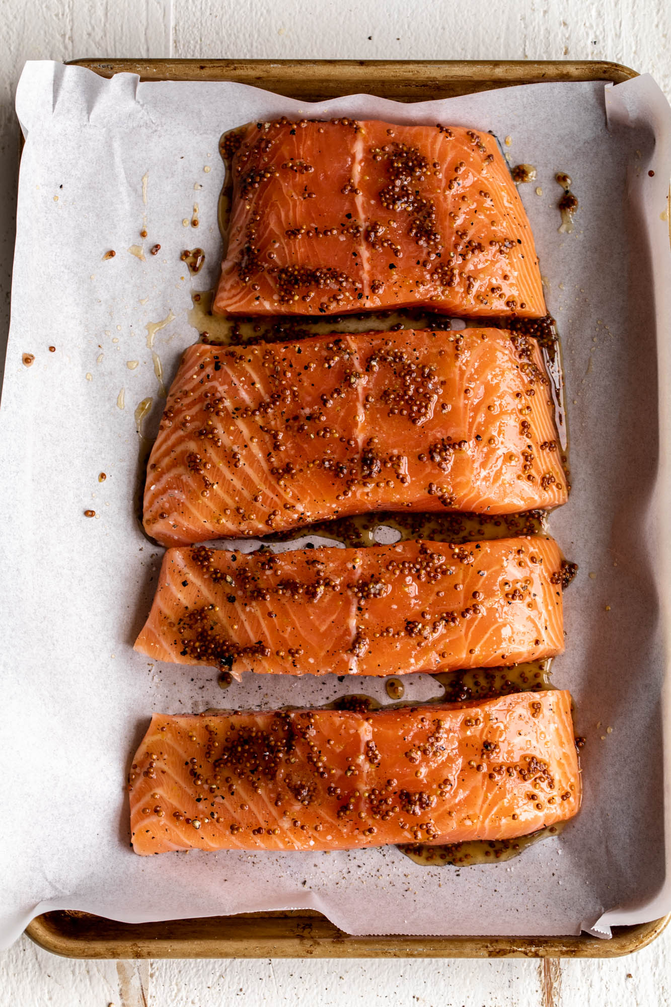 Maple Mustard Salmon - Cooking with Cocktail Rings