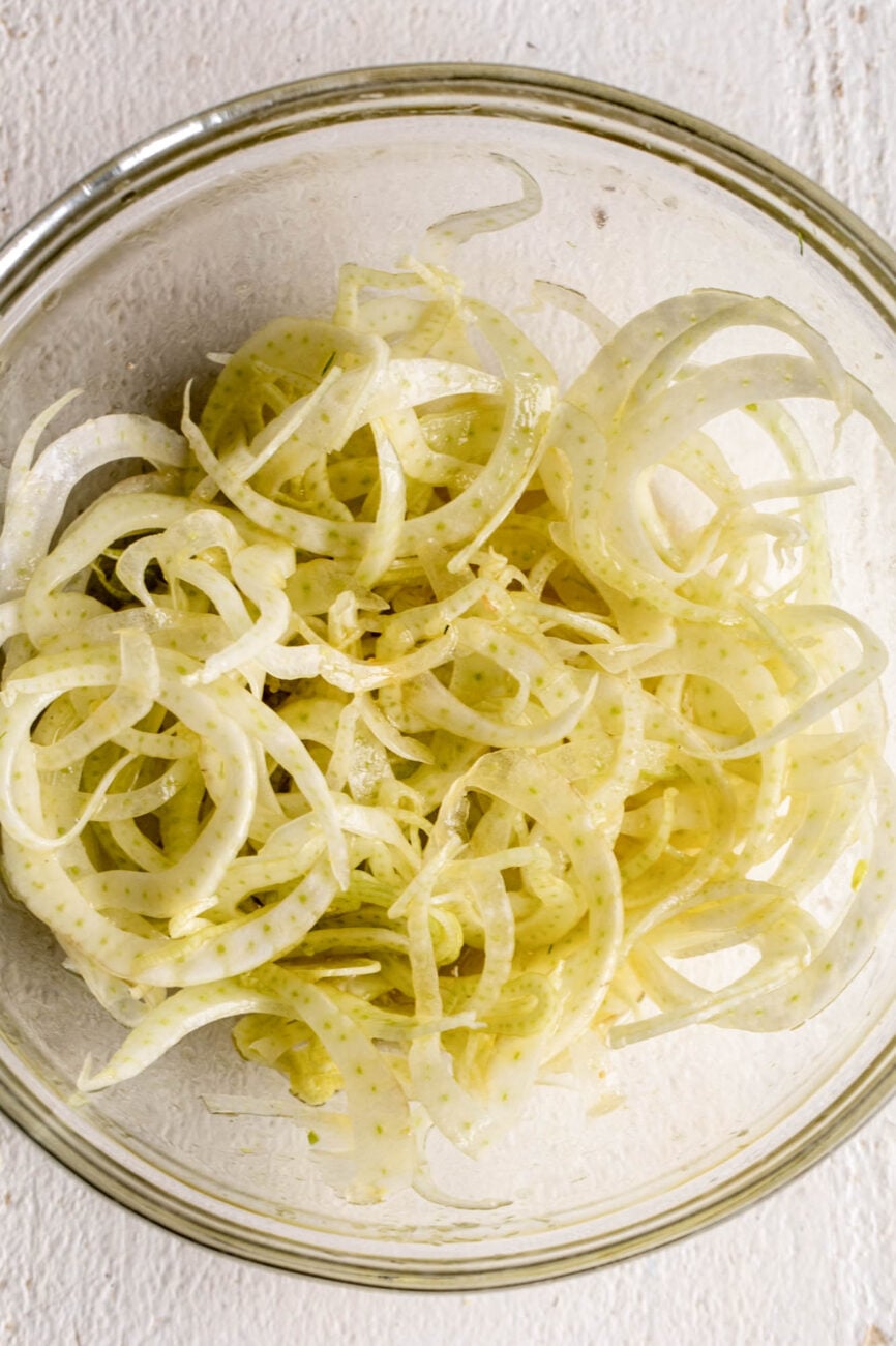 shaved fennel.