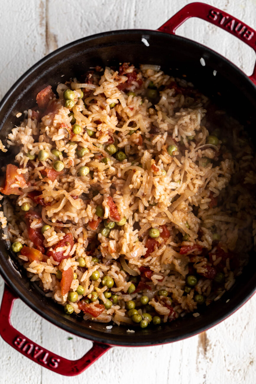 Chimichurri Rice - Cooking with Cocktail Rings