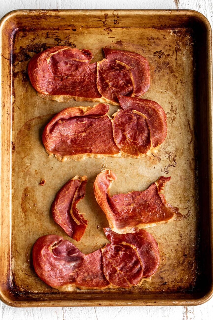 crispy prosciutto for butter lettuce salad recipe.