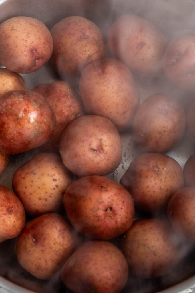 boiled red potatoes
