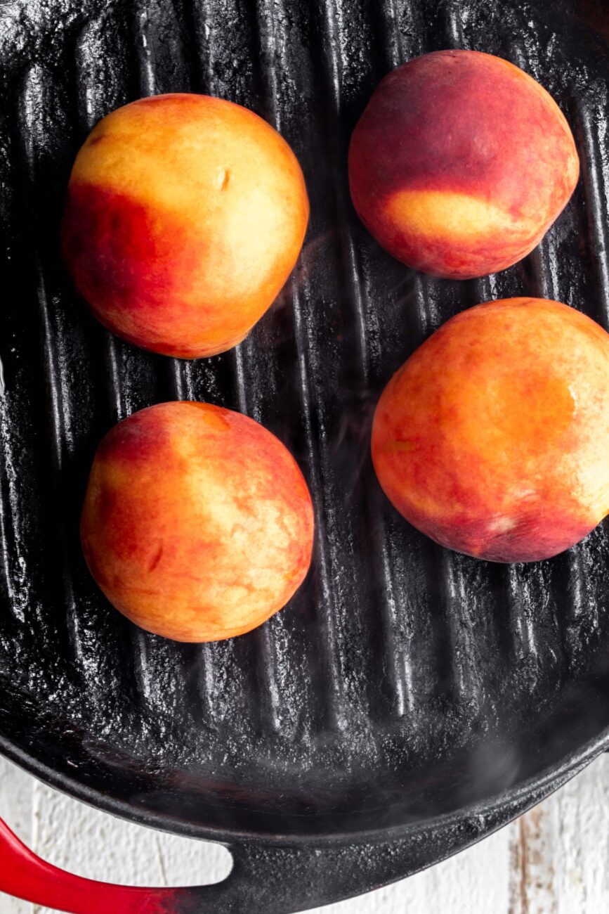 grilled peaches.