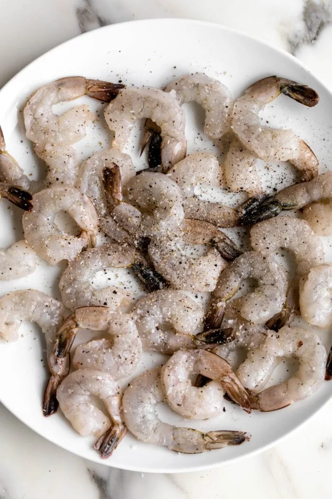 seasoned shrimp for Summer Shrimp Scampi Pasta