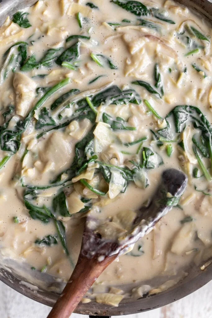 spinach with cheese