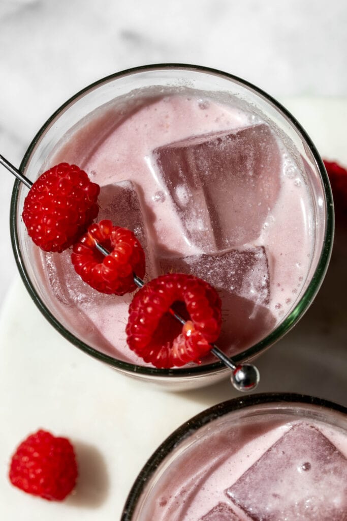 top view of Coconut Hibiscus Refresher