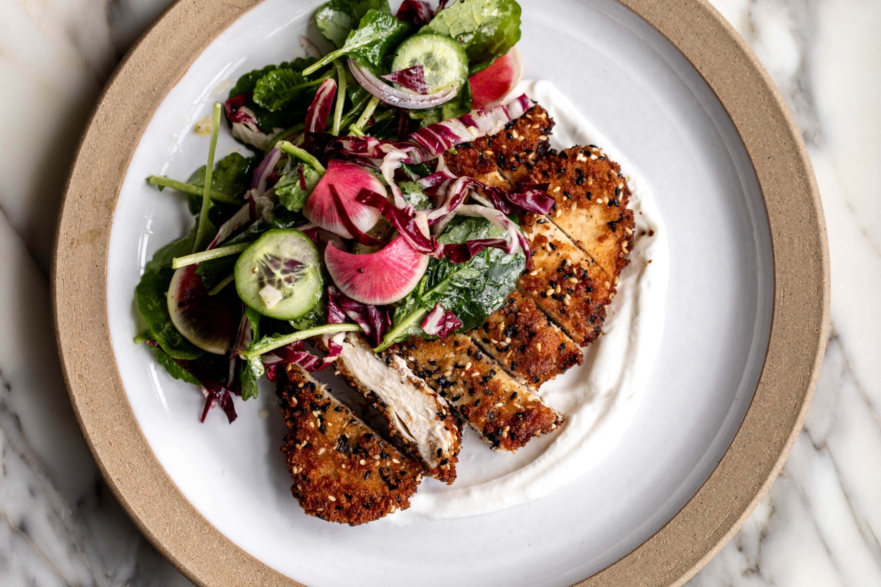 Everything bagel chicken cutlets-49