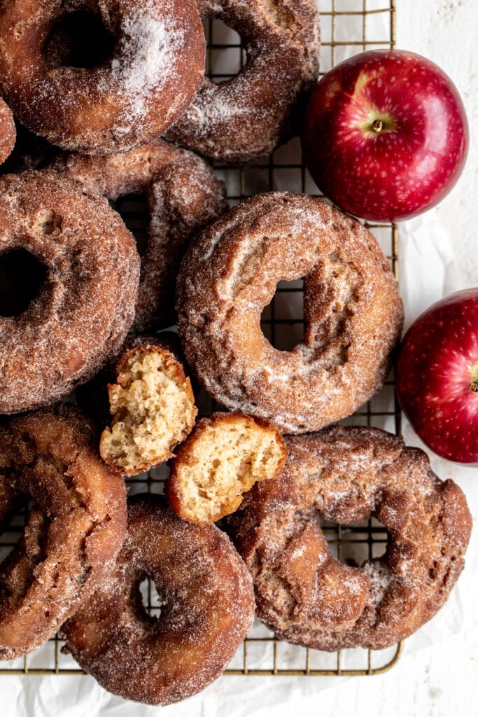 apples and Fried Apple Cider Donuts
