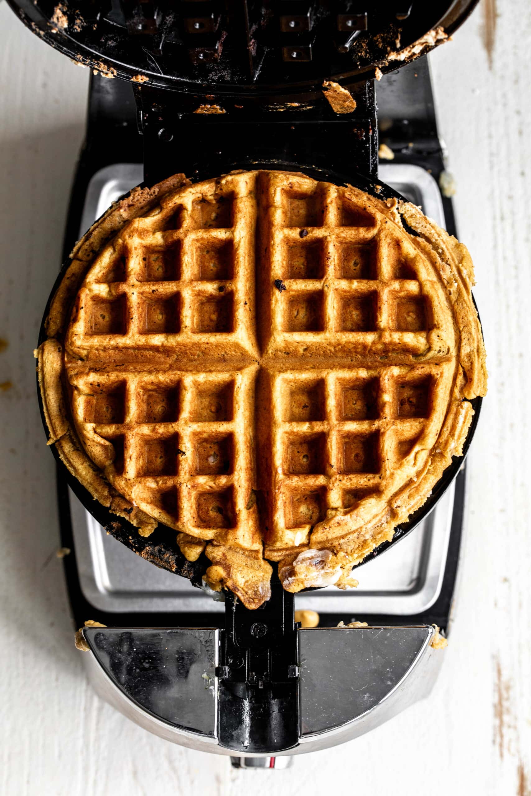 Pumpkin Waffles with Cream Cheese Filling Cooking with Cocktail Rings