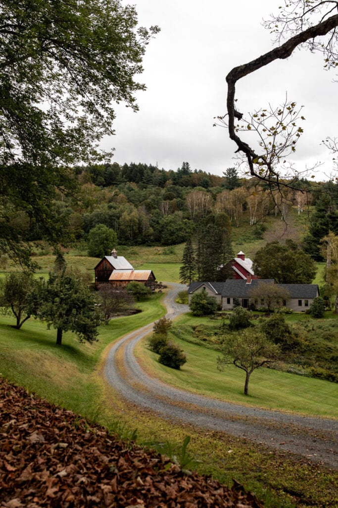 a view at Woodstock, Vermont.