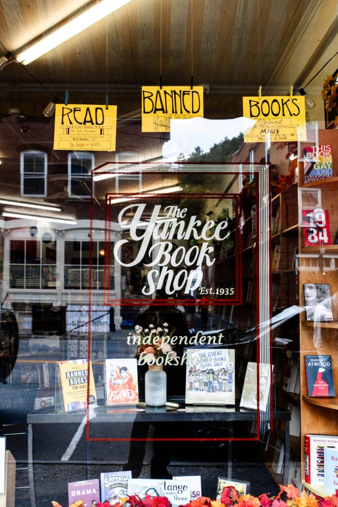 store front of Yankee Bookshop.