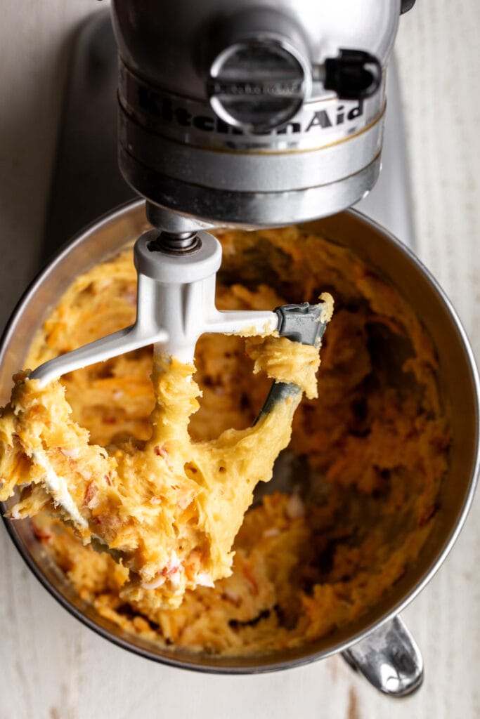 choux pastry with lobster and cheddar cheese.