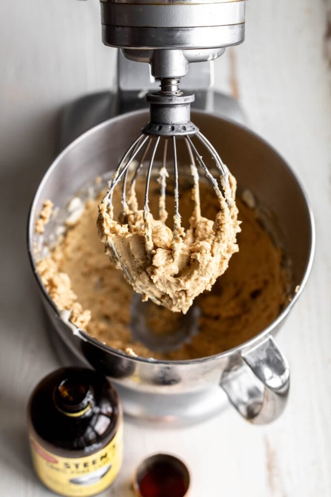 whipped cane sugar butter in stand mixer.