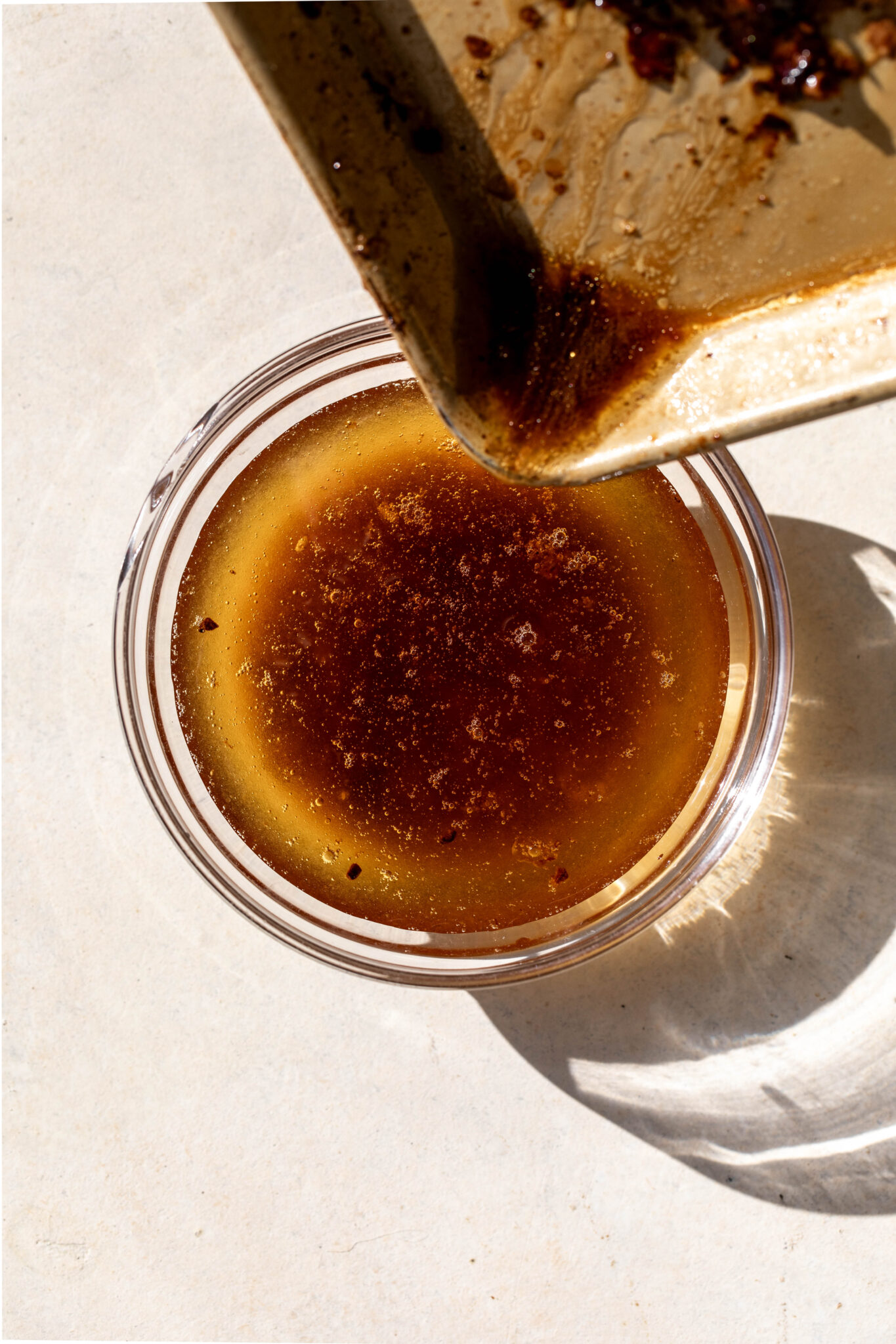 White Wine Gravy Cooking with Cocktail Rings