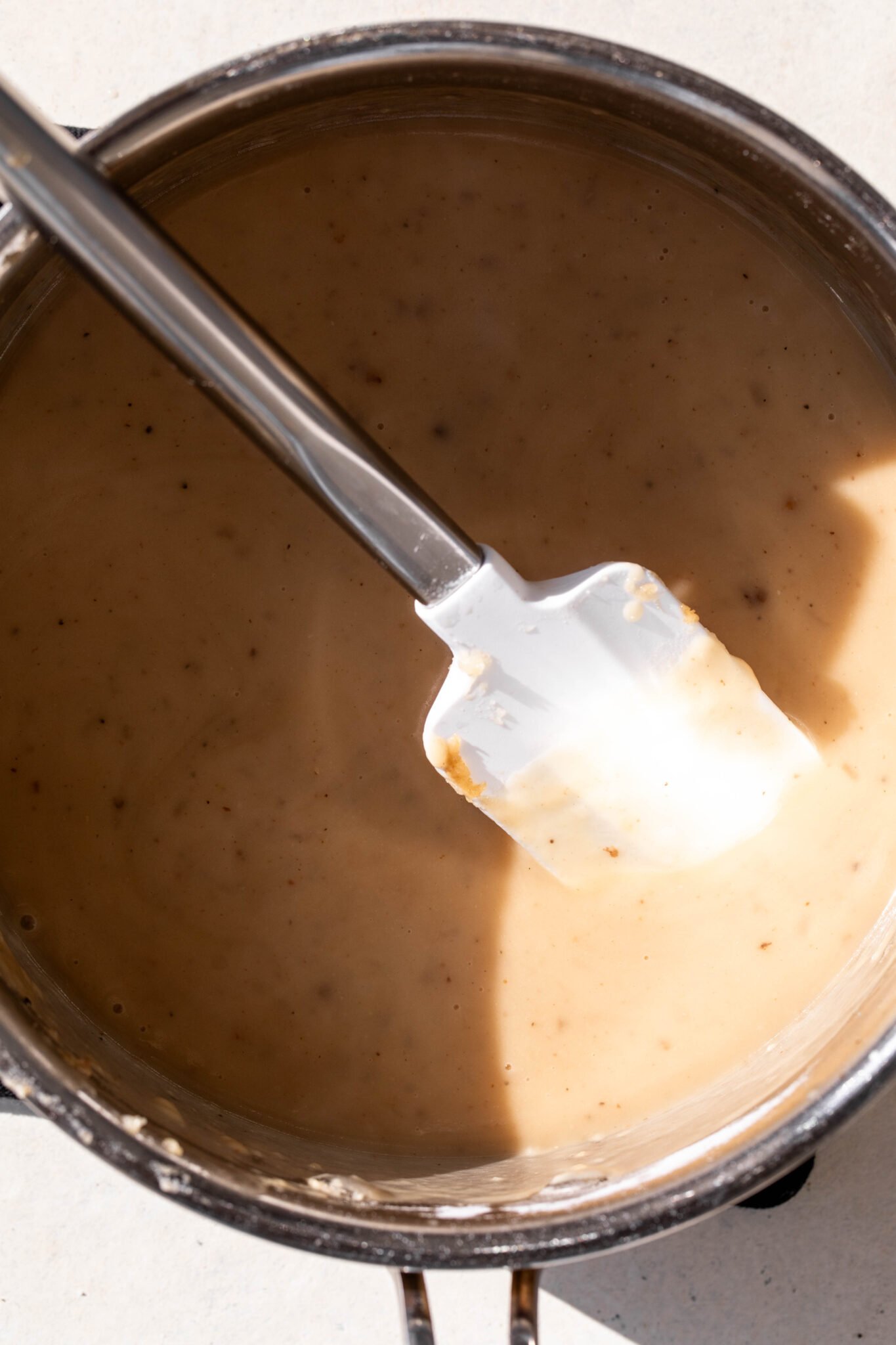 White Wine Gravy Cooking with Cocktail Rings