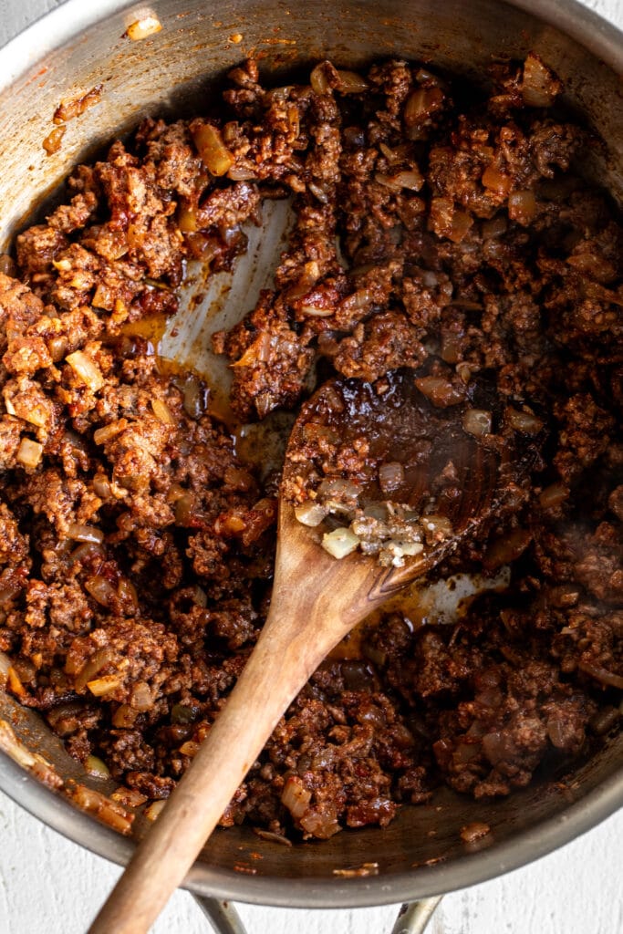 seasoned ground beef for hamburger helper.