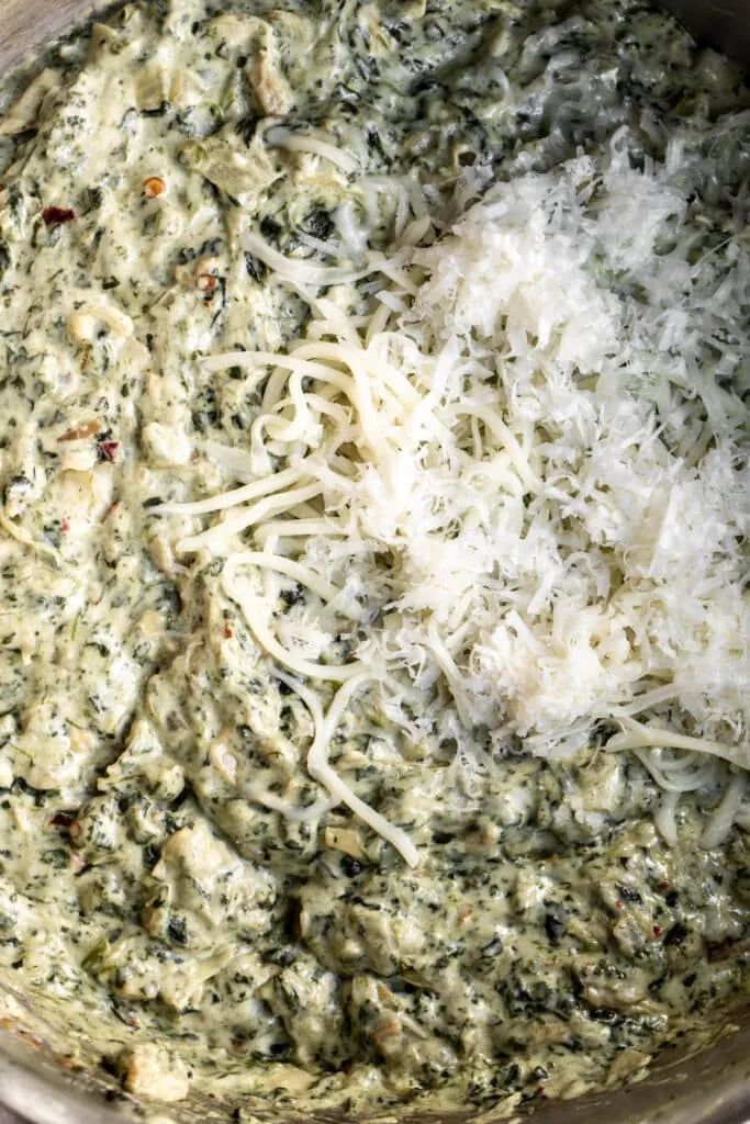 Creamy Spinach Artichoke Dip - Cooking with Cocktail Rings