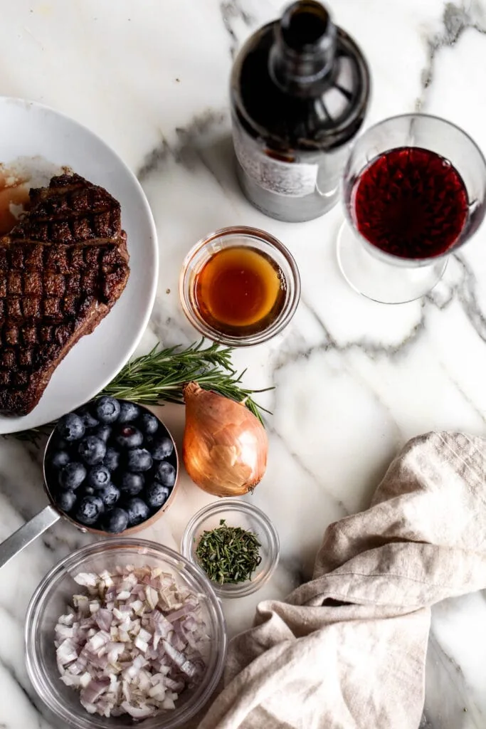 Seared Duck Breast with Blueberry Pan Sauce - Cooking with Cocktail Rings