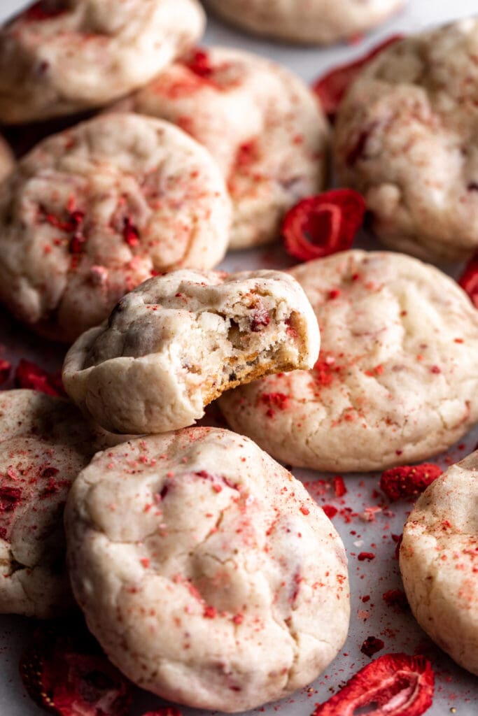 strawberries and cream cheese cookies.