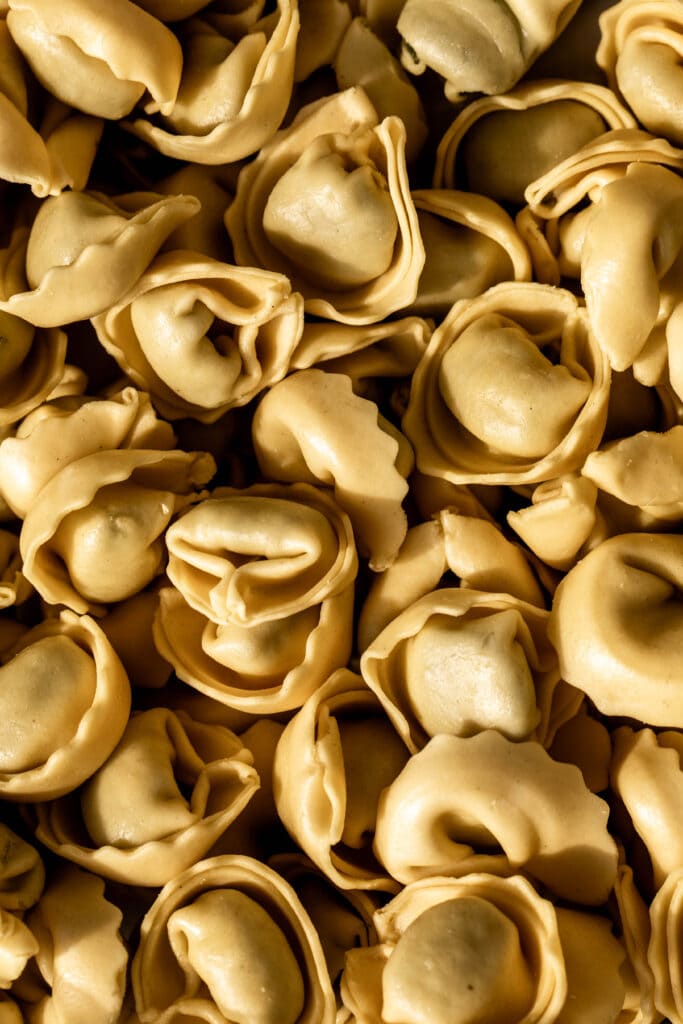 spinach and cheese tortellini.
