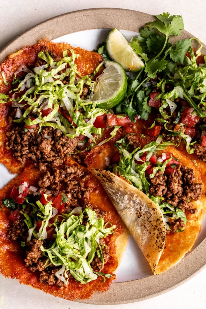 the best homemade taco seasoning on ground beef tacos.