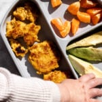 carrot shrimp cakes baby led weaning.