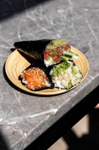 hand roll temaki bar stacked.