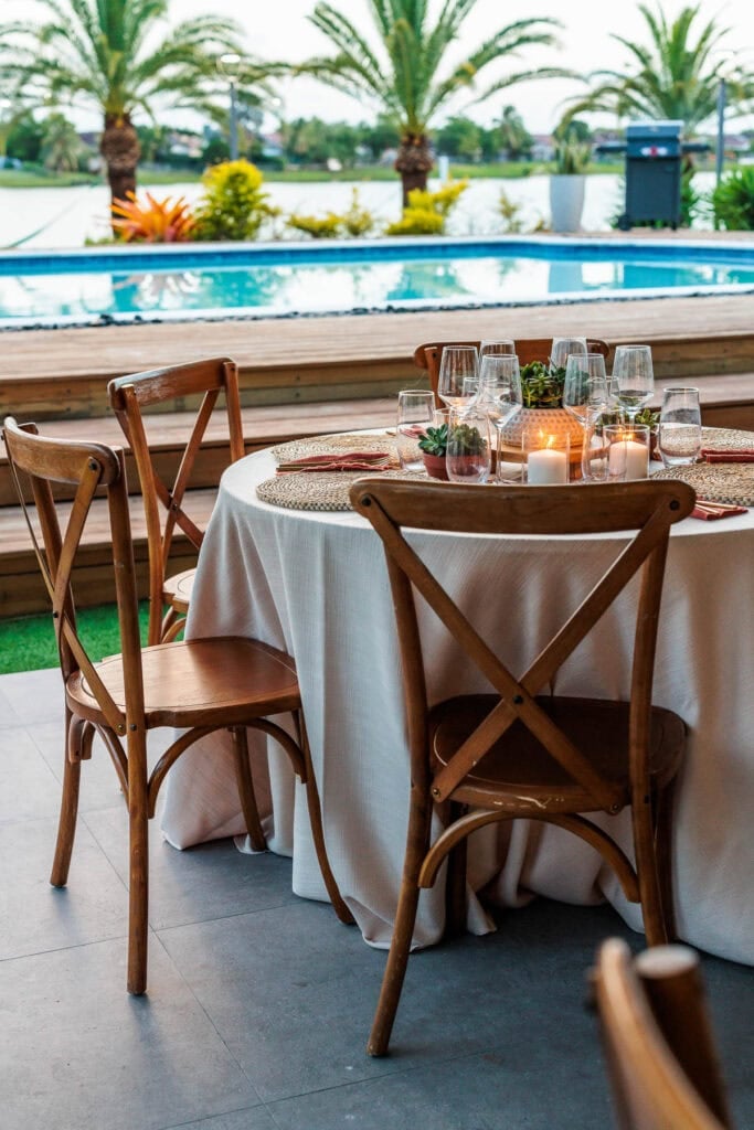 set table miami retreat lunch