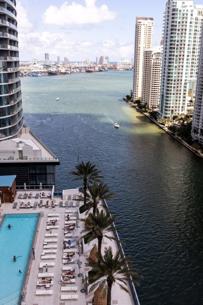 Miami Food Adventure: a view from a hotel room.