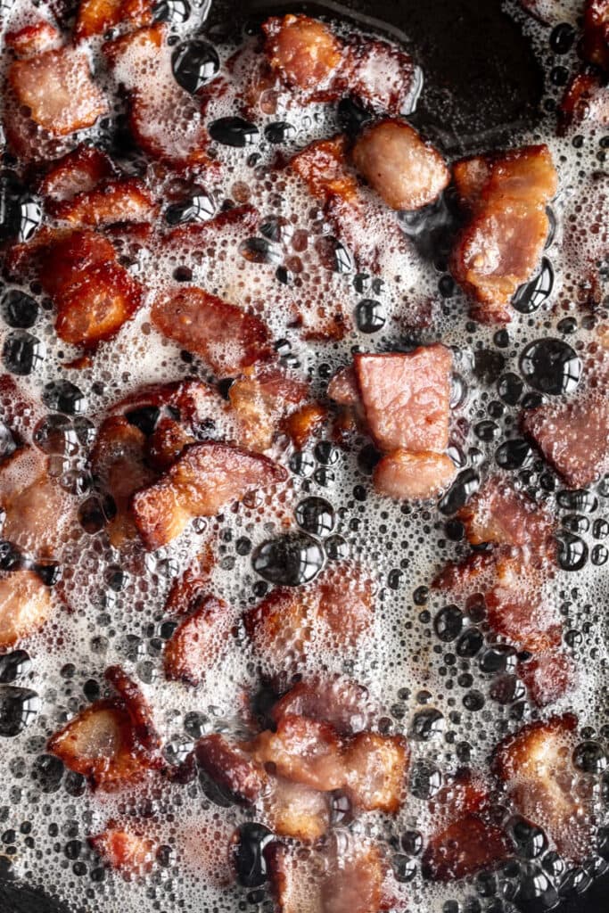 cooked bacon for best baked beans recipe.