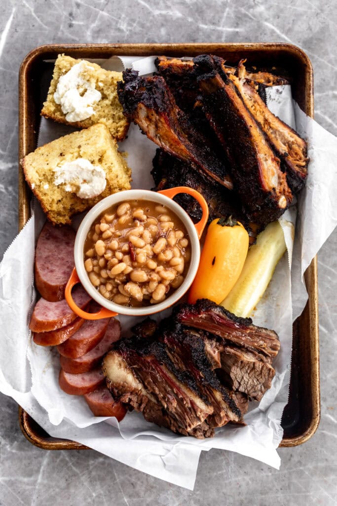 meat and best baked beans.