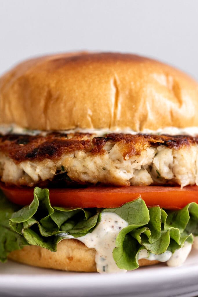 crab cake sandwich.