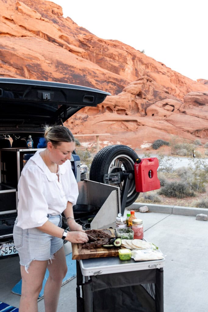 cooking in back of car las vegas.