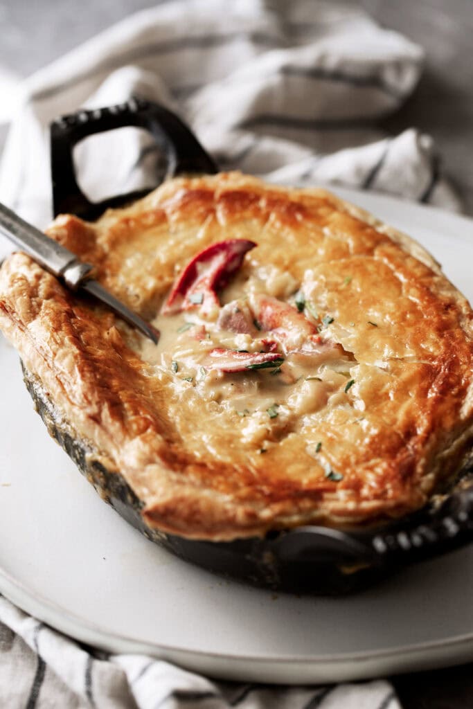 Leftover lobster recipes: Lobster Pot Pie.