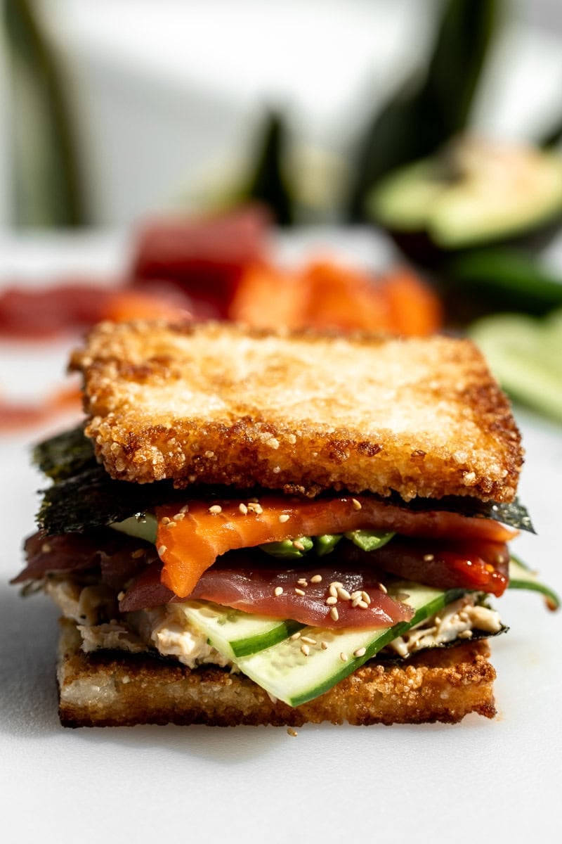 erewhon copycat crispy rice sushi sandwich.