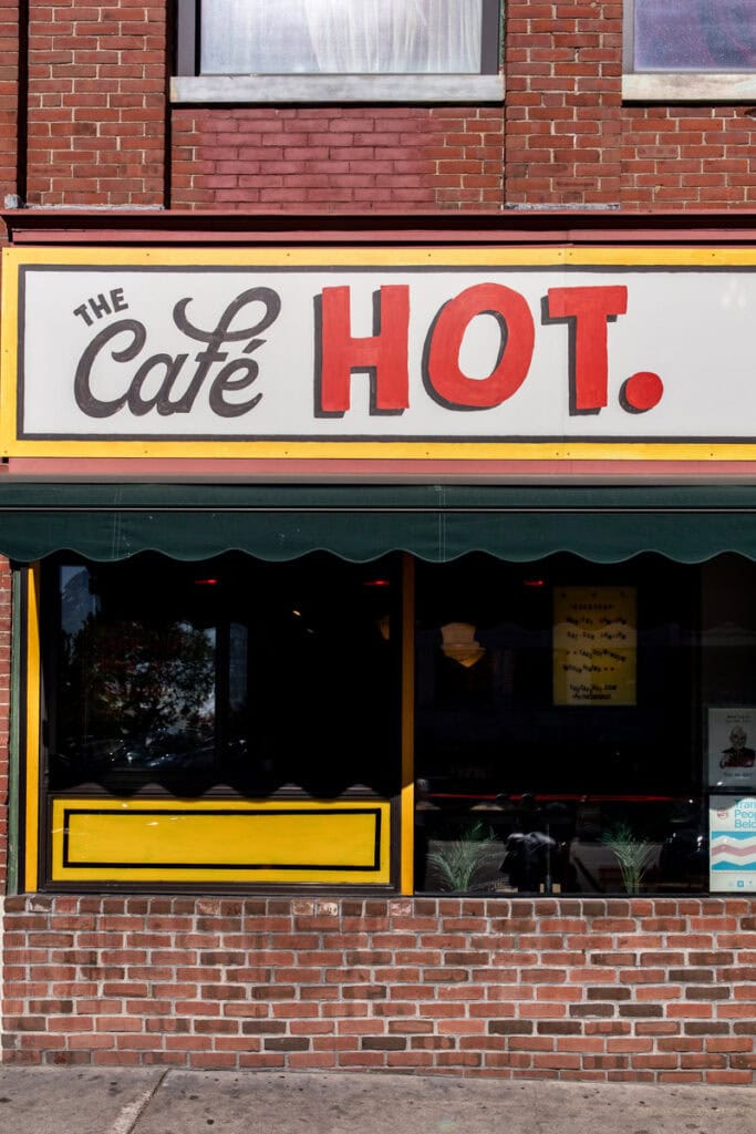 The cafe HOT downtown burlington VT.