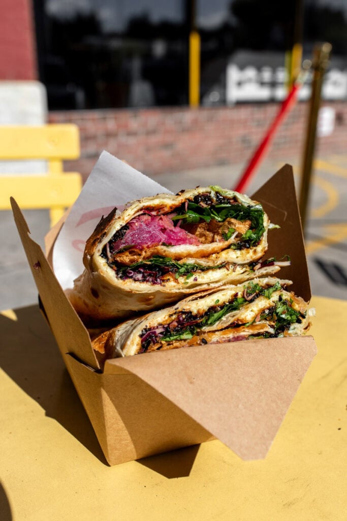 bing sandwich wrap the cafe hot.