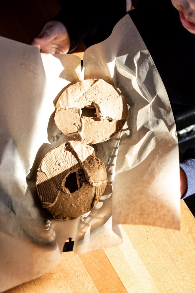 myers wood fired bagels maple bagel.