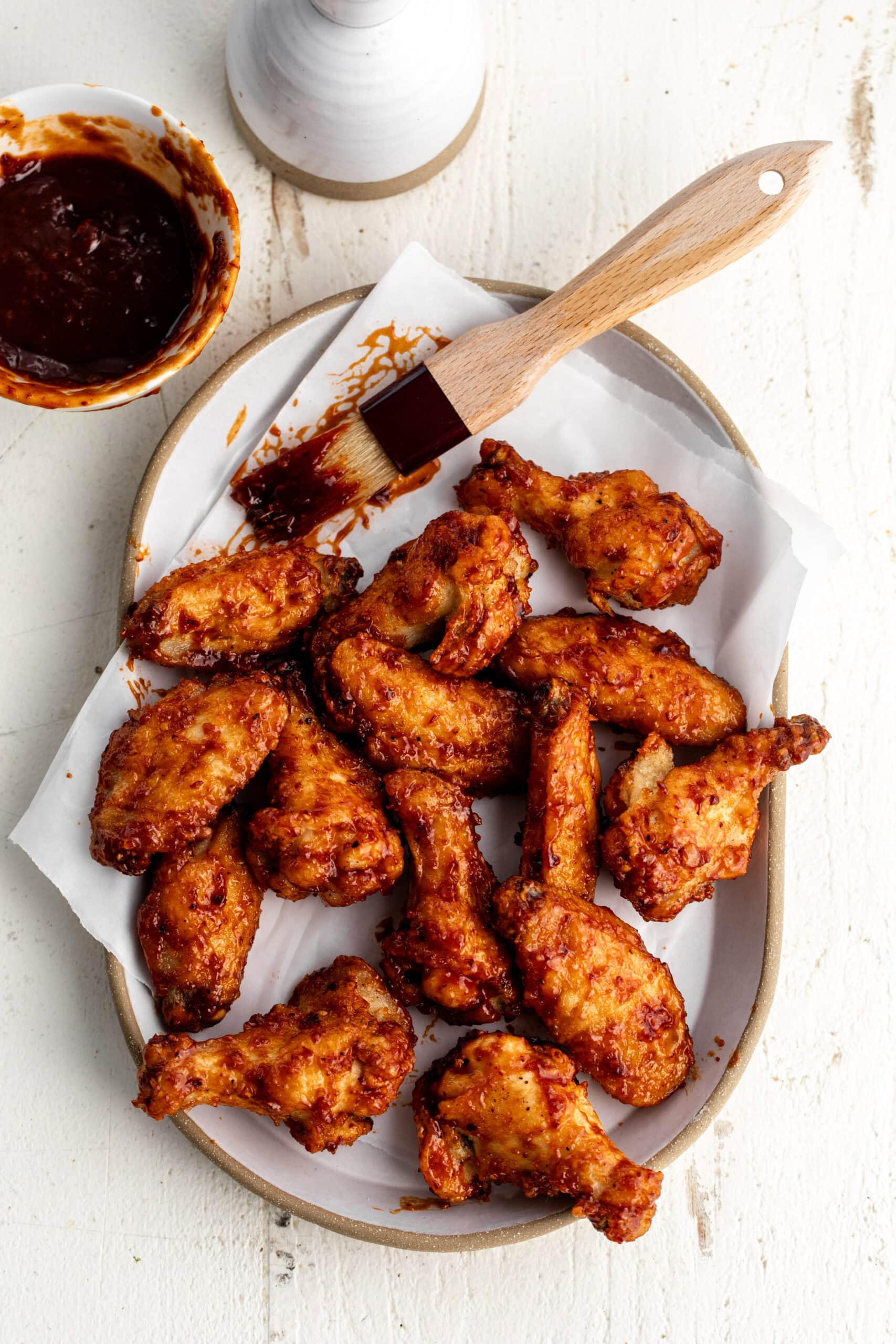 Maple Chipotle Chicken Wings – crispy baked chicken wings with sweet maple and smoky chipotle flavor.