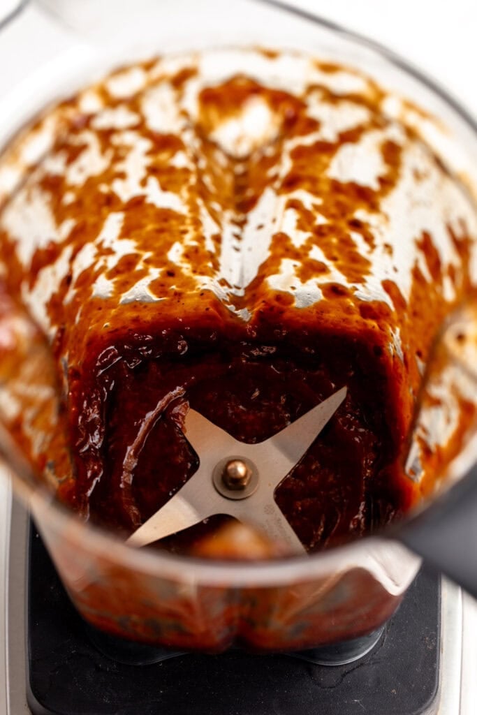 Maple Chipotle Chicken Wings recipe - in photo: blended sauce.