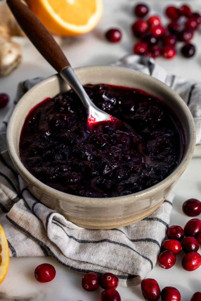 granberry orange ginger sauce holidays.