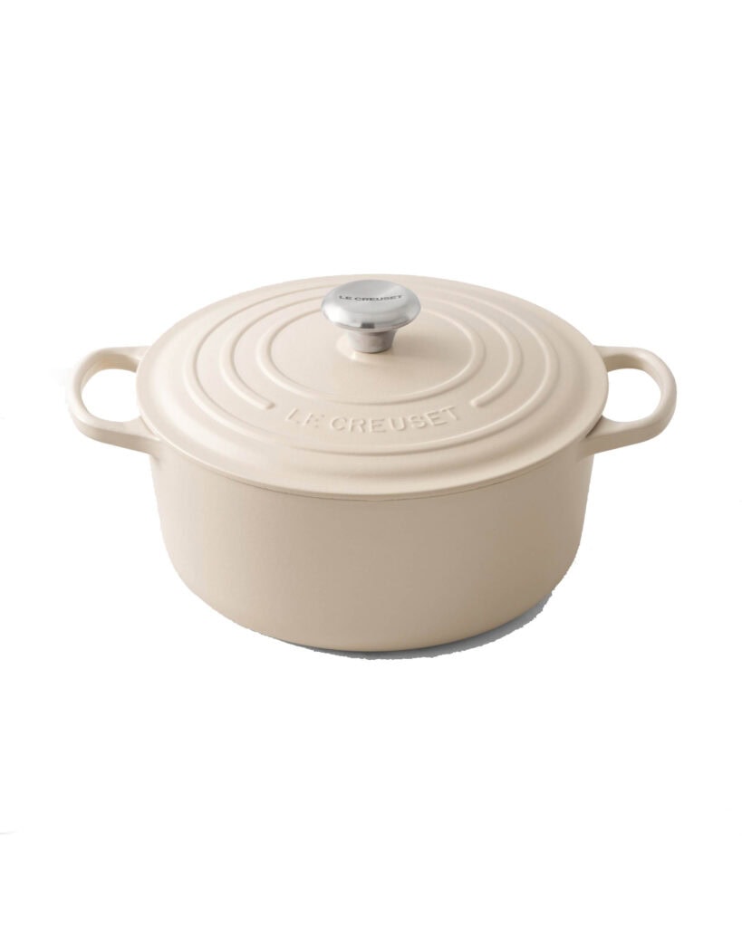 Cooking with Cocktail Rings Blogger Kylie Mazon-Chambers shares Holiday Gift Guide 2024: Le Creuset Dutch Oven in Brioche