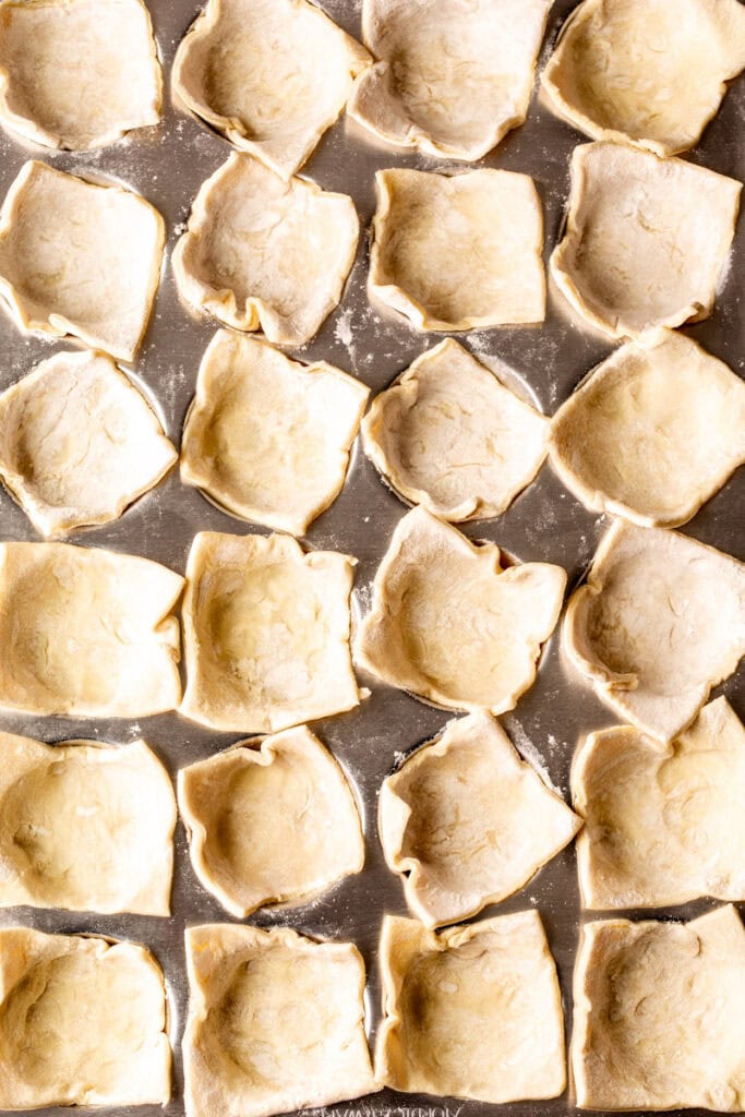 puff pastry in muffin tins.
