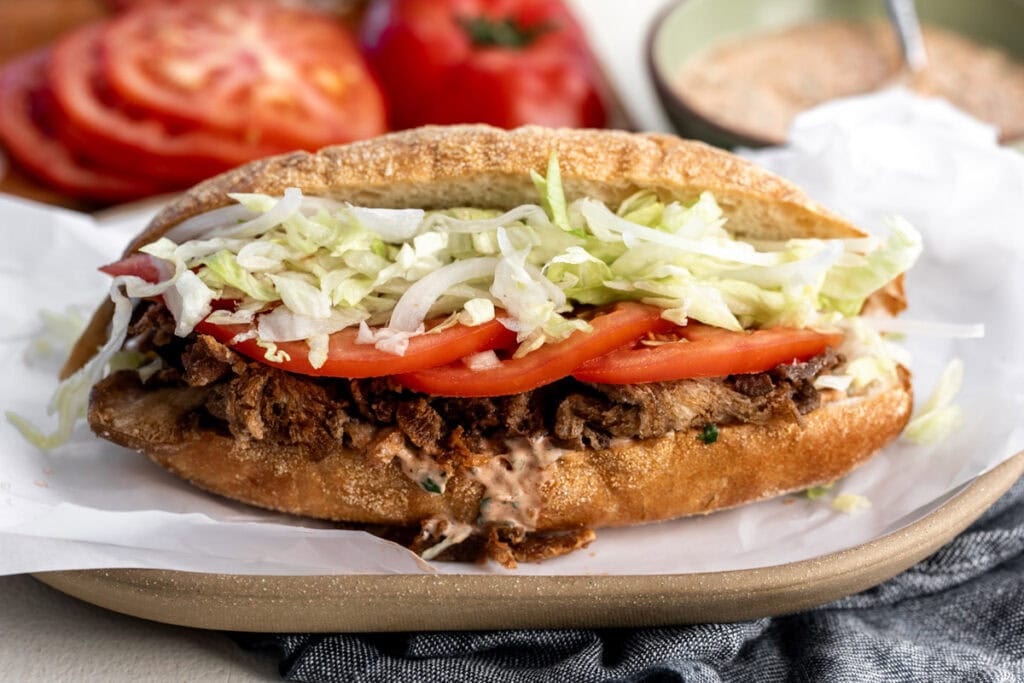 oyster mushroom po boy.