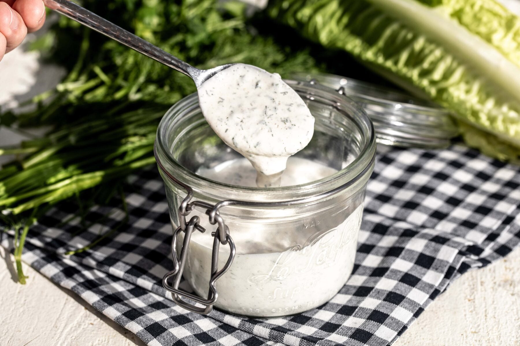 Homemade Buttermilk Ranch Dressing.